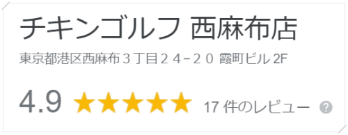 チキンゴルフ西麻布店の口コミや評判